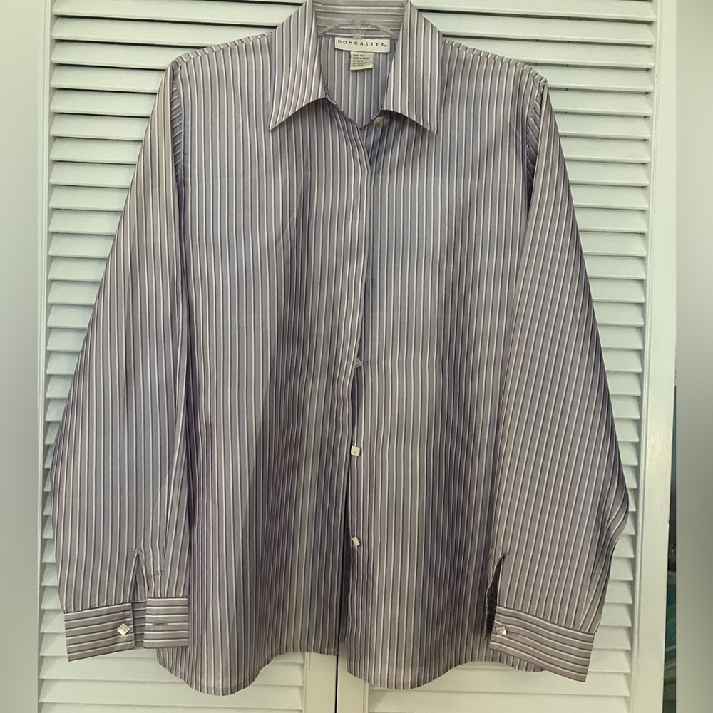 Doncaster Lavender Silk Blouse